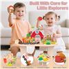 Image 7 : Large Wooden Farm Activity Table/Montessori Learning Toy Table w/ Maze, Shape Sorter, & Animal Train