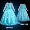Image 3 : Light-Up Princess Elsa Costume for Girls with Dress & Accessories; Built-In LED Lights - New!