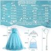Image 6 : Light-Up Princess Elsa Costume for Girls with Dress & Accessories; Built-In LED Lights - New!