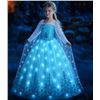 Image 2 : Light-Up Princess Elsa Costume for Girls with Dress & Accessories; Built-In LED Lights - New!