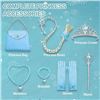 Image 4 : Light-Up Princess Elsa Costume for Girls with Dress & Accessories; Built-In LED Lights - New!