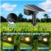 Image 2 : 6-Pack LED Solar Landscape Spotlights for Outdoors - Waterproof, Solar-Powered, Auto On/Off - New