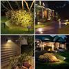 Image 7 : 6-Pack LED Solar Landscape Spotlights for Outdoors - Waterproof, Solar-Powered, Auto On/Off - New