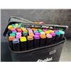 Image 6 : 100PCS Dual-Tip Artist Markers Set - Multi-Color Alcohol Markers for Drawing/Sketching - NEW