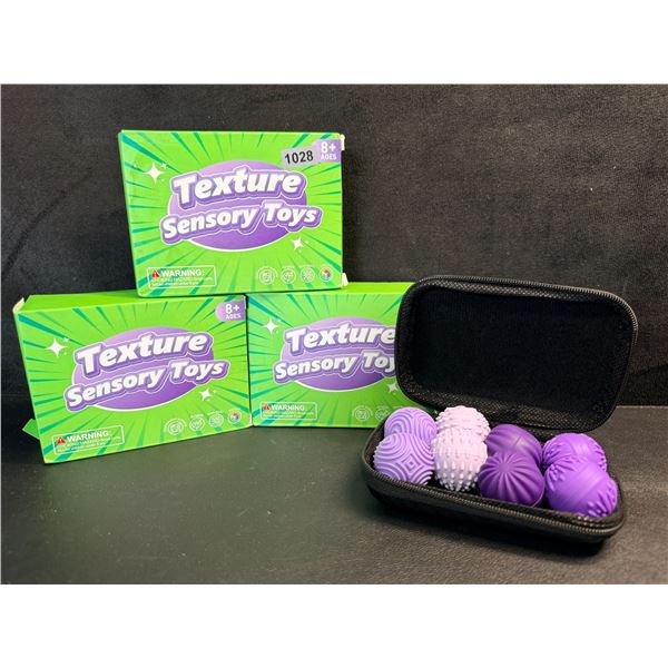 3 Boxes (6PCS Each) Magnetic Fidget Sensory Balls/Texture Sensory Toys with Storage Case - New