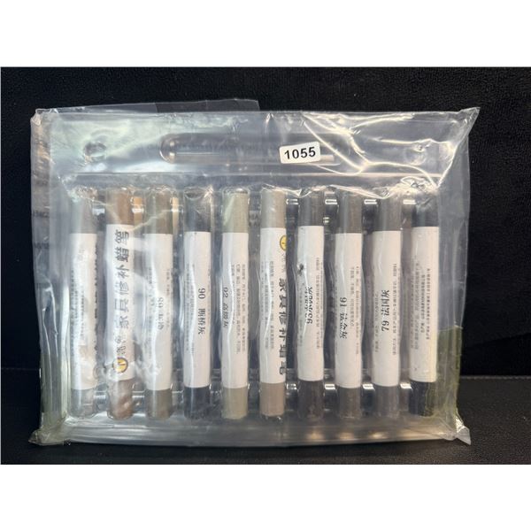 10-Pack of Furniture Repair Wax Crayons/Wood Filler Sticks for Repairing Wood Scratches - New