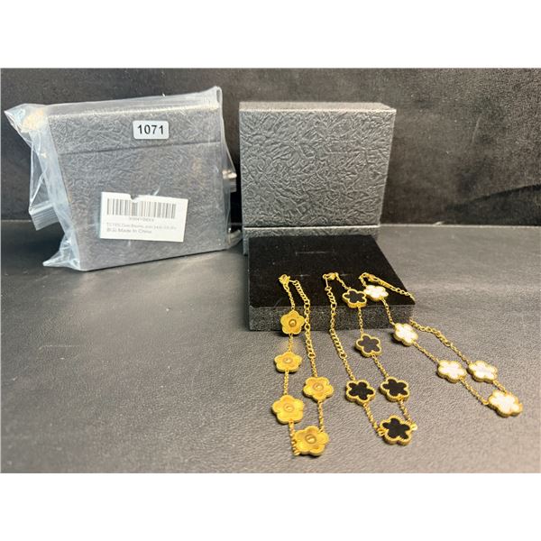 6PCS Fashion Jewelry/Bracelets (2 Boxes - 3pcs Each) Flower Charm Bracelets - New