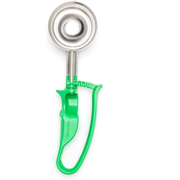 Vodomax 6.4cm Heavy-Duty Ice Cream Scoop/Food Disher with Palm-Squeeze Design - New