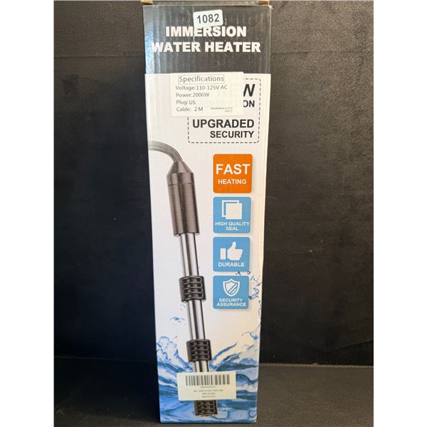 2000W Immersion Water Heater with Digital LCD Thermometer, Fast Heating & Constant Temp - NEW