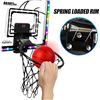 Image 2 : Colorful Kids XL Light-Up/LED Scoreboard Basketball Hoop Play Set w/ Spring Loaded Rim - Brand New