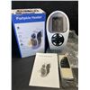 Image 1 : Portable Electric Heater (500W) With Remote - Plugs Into Outlet; 2-Speeds, Timer Function - New