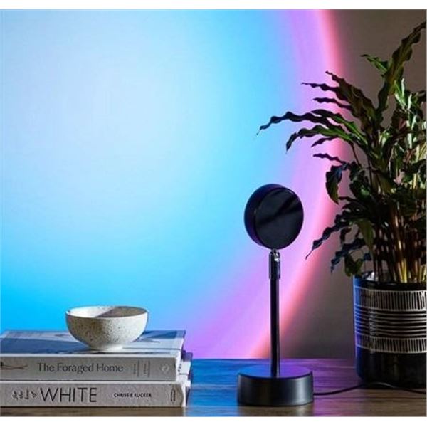 Lot of 2 LED Sunset Projector Lamps - Rainbow Sunset Atmosphere Lamps - New