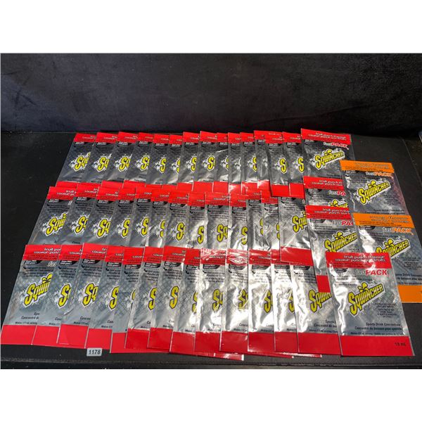 46-Packs of Sqwincher Fast Packs/Electrolyte Replacement Pouches(18ml x 46pcs) New Sealed