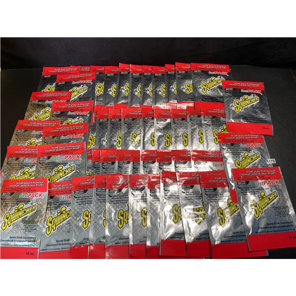 50-Packs of Sqwincher Fast Packs/Electrolyte Replacement Pouches(18ml x 46pcs) New Sealed
