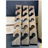 Image 3 : 9PCS Brown Wooden Hat Racks; Wall-Mounted Hat Storage Organizers/Vertical Hat Racks - New!