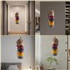 Image 5 : 9PCS Brown Wooden Hat Racks; Wall-Mounted Hat Storage Organizers/Vertical Hat Racks - New!