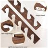 Image 6 : 9PCS Brown Wooden Hat Racks; Wall-Mounted Hat Storage Organizers/Vertical Hat Racks - New!
