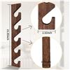 Image 7 : 9PCS Brown Wooden Hat Racks; Wall-Mounted Hat Storage Organizers/Vertical Hat Racks - New!