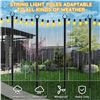Image 4 : 4-Pack 10FT String Light Poles; Metal Light Poles for Outdoor String Lights - New!