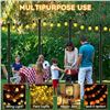 Image 6 : 4-Pack 10FT String Light Poles; Metal Light Poles for Outdoor String Lights - New!