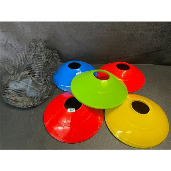 32PCS Colorful Field Markers/Soccer Disc Cones/Parking Cones (5 Colours/6PCS Each) New