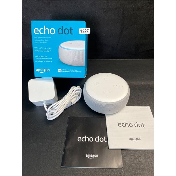 Amazon Echo Dot - Open Box/Like New - Complete with Charging Cable