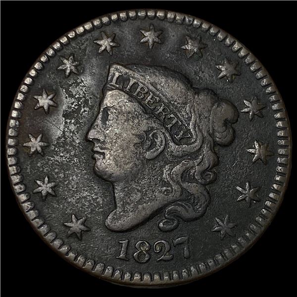 1827 Coronet Head Large Cent NICELY  CIRCULATED