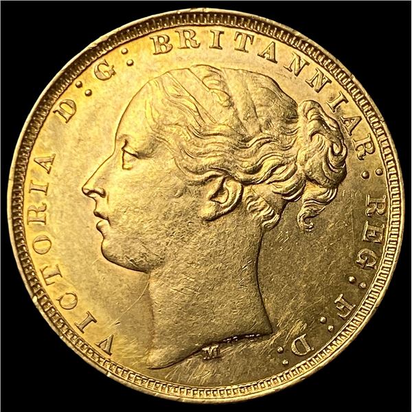 1879-M .2354oz Gold Sovereign Victoria  UNCIRCULATED
