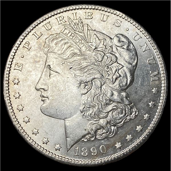 1890-S Silver Morgan Dollar CHOICE AU