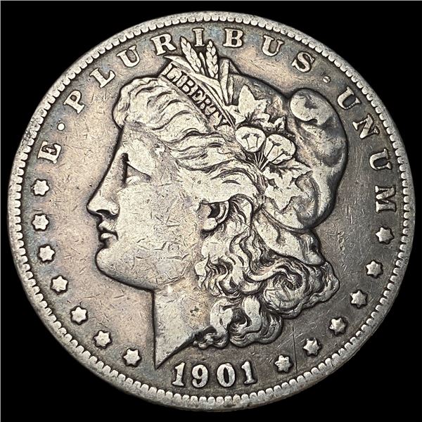 1901 Silver Morgan Dollar NEARLY UNCIRCULATED