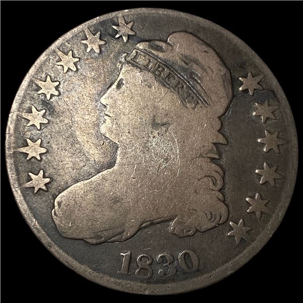 1830 Capped Bust Half Dollar NICELY  CIRCULATED