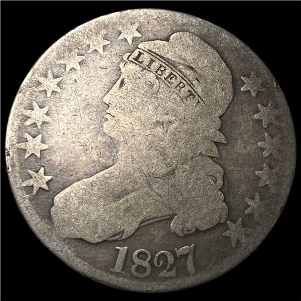 1827 Capped Bust Half Dollar NICELY  CIRCULATED