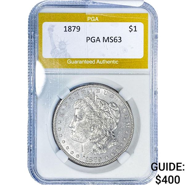 1879 Morgan Silver Dollar PGA MS63