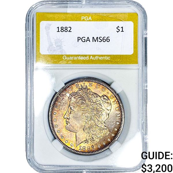 1882 Morgan Silver Dollar PGA MS66
