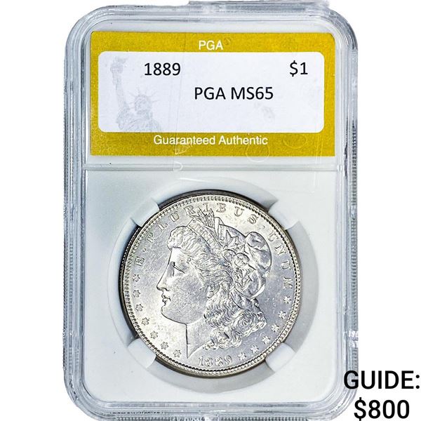 1889 Morgan Silver Dollar PGA MS65