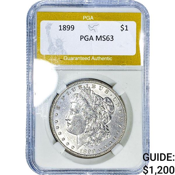 1899 Morgan Silver Dollar PGA MS63