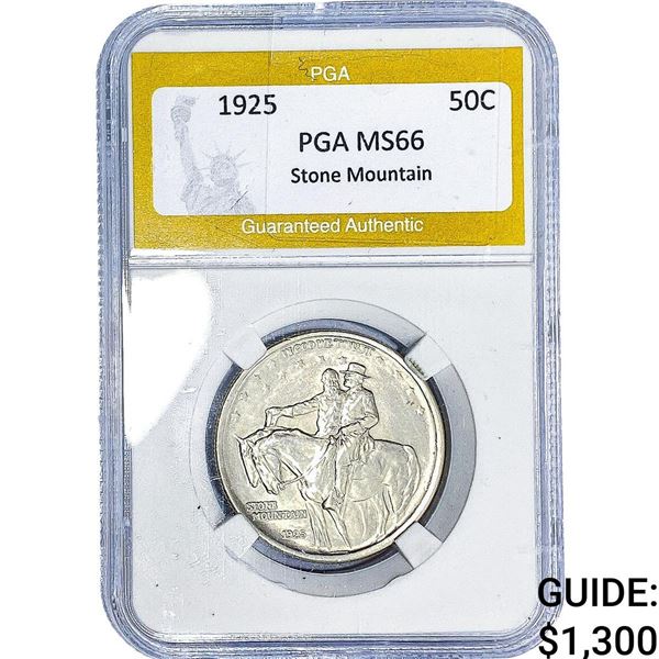 1925 Stone Mountain Half Dollar PGA MS66