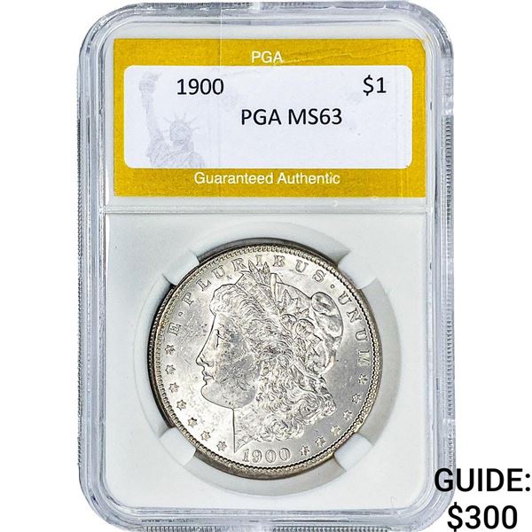 1900 Morgan Silver Dollar PGA MS63