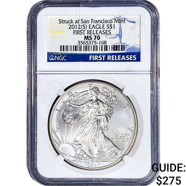 2012[S] Silver Eagle NGC MS70