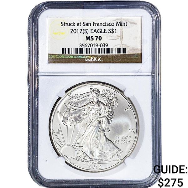 2012[S] Silver Eagle NGC MS70