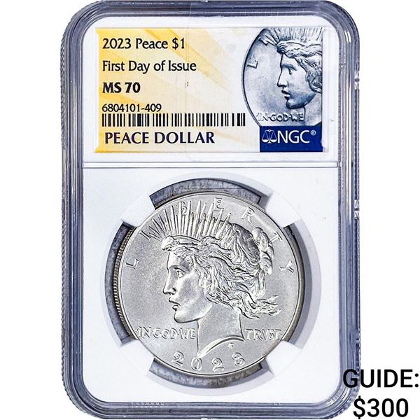 2023 Silver Peace Dollar NGC MS70