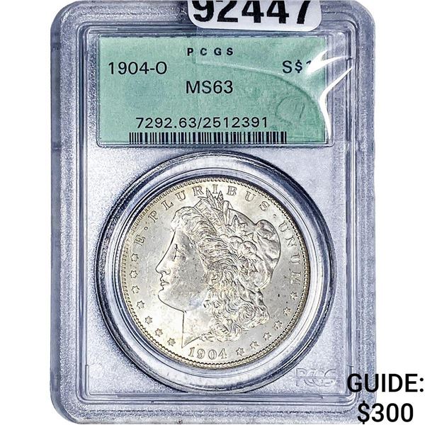 1904-O Morgan Silver Dollar PCGS MS63