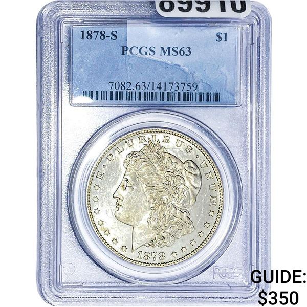 1878-S Morgan Silver Dollar PCGS MS63