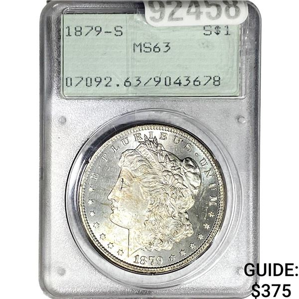 1879-S Morgan Silver Dollar PCGS MS63
