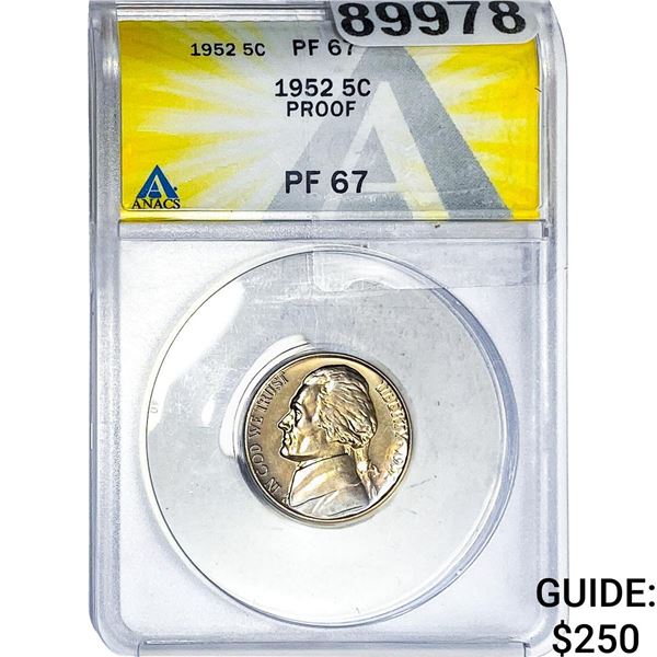 1925 Jefferson Nickel ANACS PF67 PROOF
