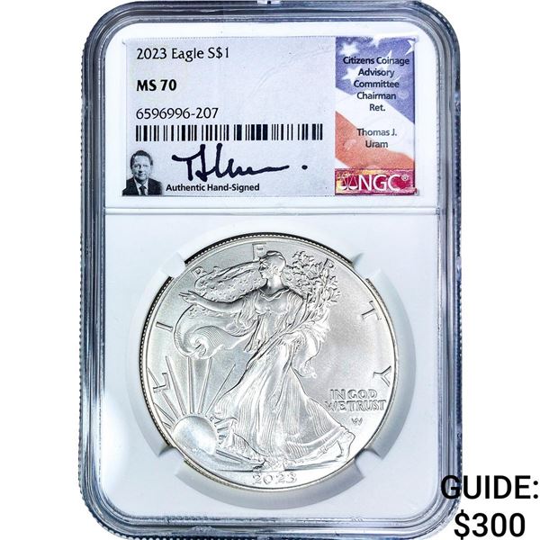 2023 Silver Eagle NGC MS70