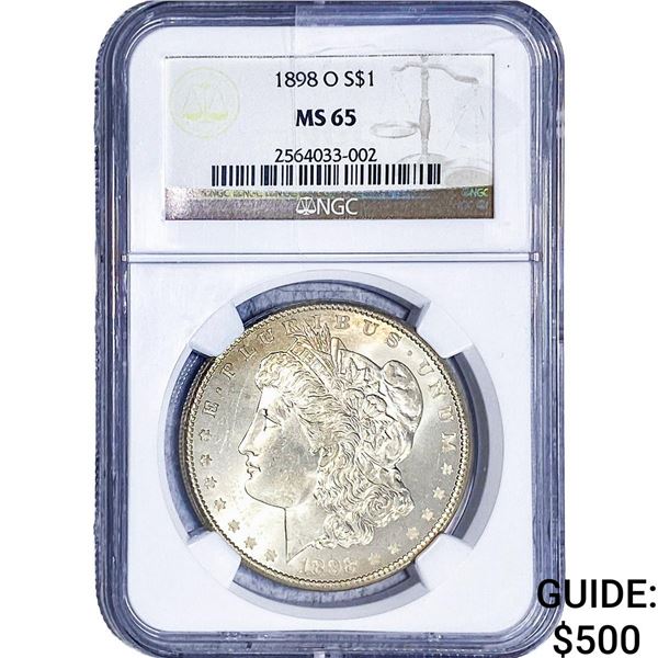 1898-O Morgan Silver Dollar NGC MS65
