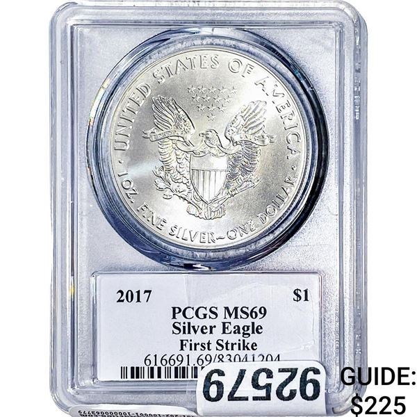 2017 Silver Eagle PCGS MS69 Trump