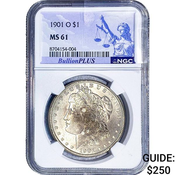 1901-O Morgan Silver Dollar NGC MS61