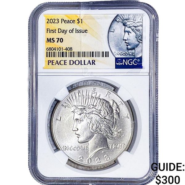 2023 Silver Peace Dollar NGC MS70